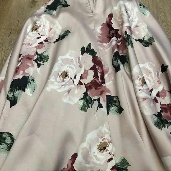 Jodi Kristopher Pink and Cream Floral Maxi Skirt - Picture 8 of 9